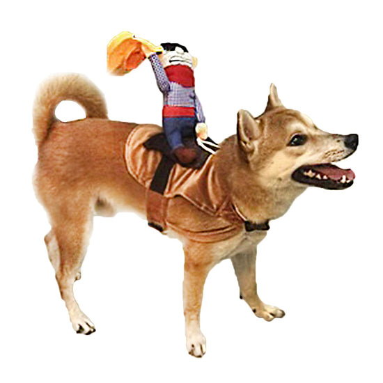 Cowboy Rider Horse Riding Designed Dog Apparel